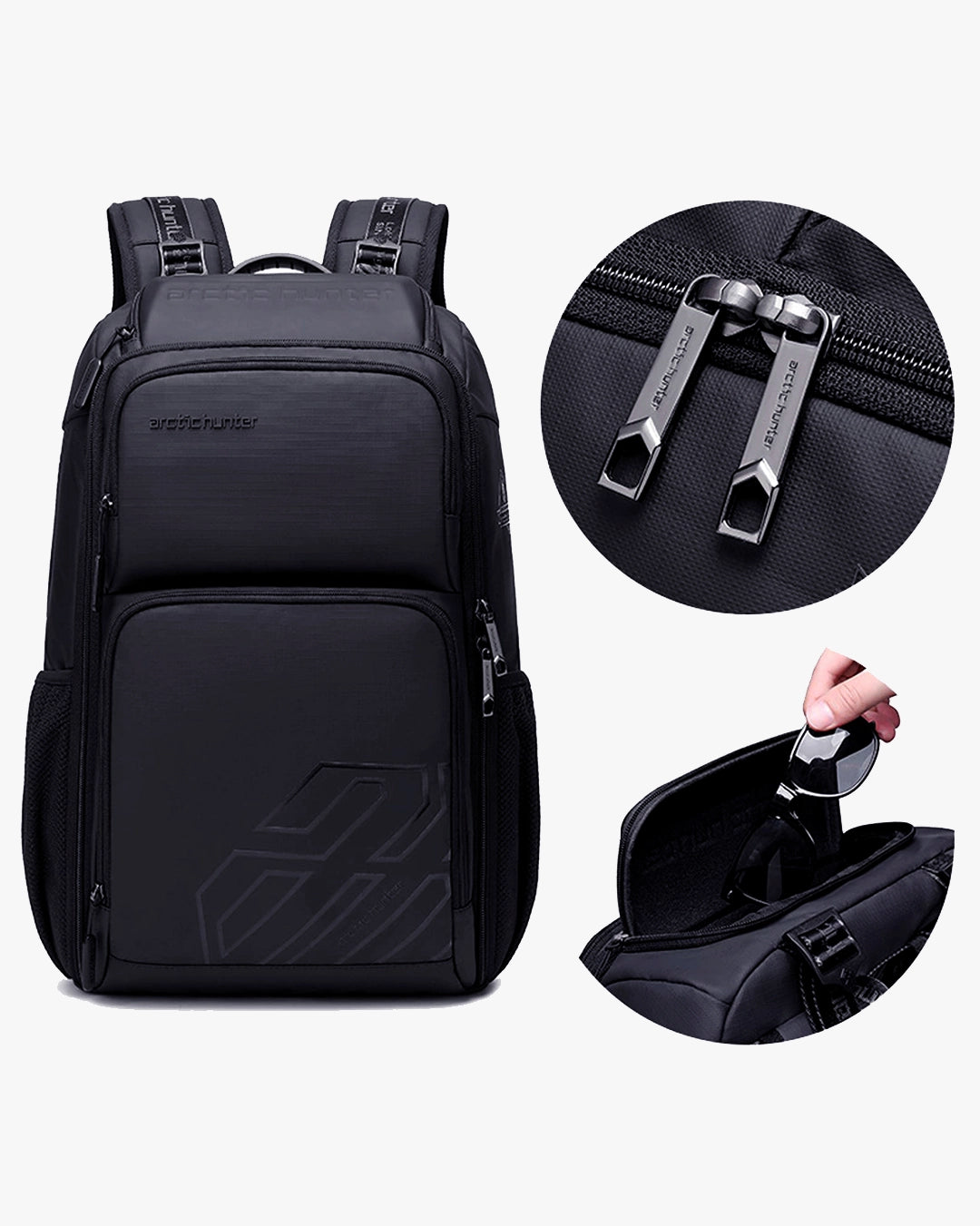 mochila drifter preta detalhe produto acabamento impecável zíper ykk material alta resistência costuras reforçadas mochila executiva masculina bonita elegante bom acabamento