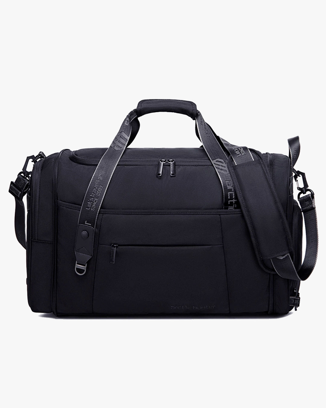 mala bolsa viagem 3 em 1 expansível fenix levatte preta 40 litros poliéster 1680d hydroshield notebook 15.6 abertura 180 bagagem mão bonita espaçosa academia