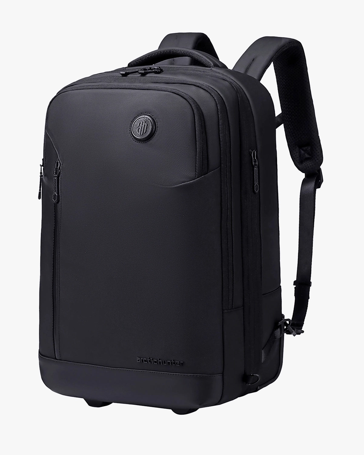 mochila de viagem com rodinhas executiva route one levatte 17.3 polegadas mochila 3 em 1 mala de rodinhas preta mochila profissional trabalho viagem negócios