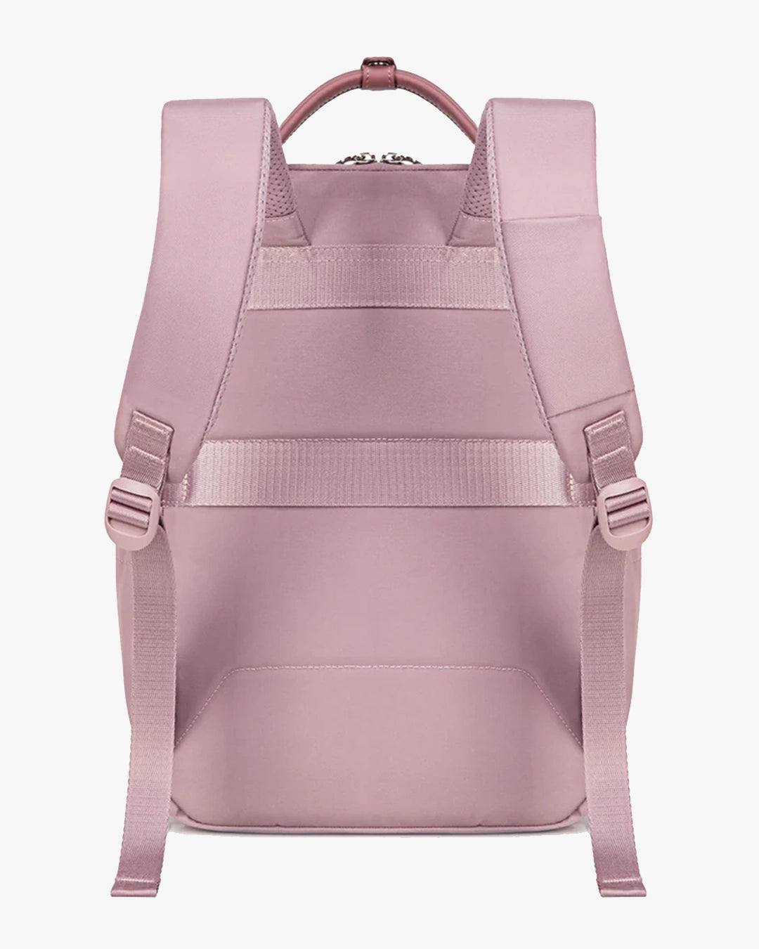 mochila malena rosa frente design elegante feminino couro sintético stripes decorativos 25 litros 0.7kg mochila executiva feminina