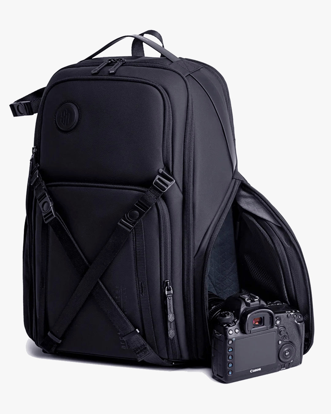 compartimento câmera dslr mirrorless mochila photographer x divisória acolchoada removível canon sony nikon fujifilm leica lumix sigma segura
