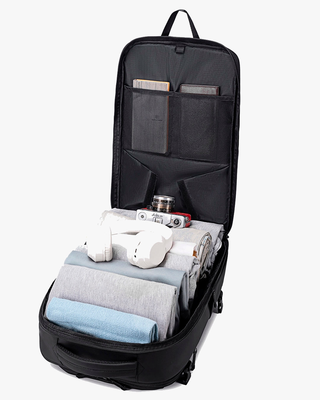 interior mochila air vacuum compartimento notebook 17 polegadas tablet 10.2 organização interna expansível vácuo mochila multifuncional