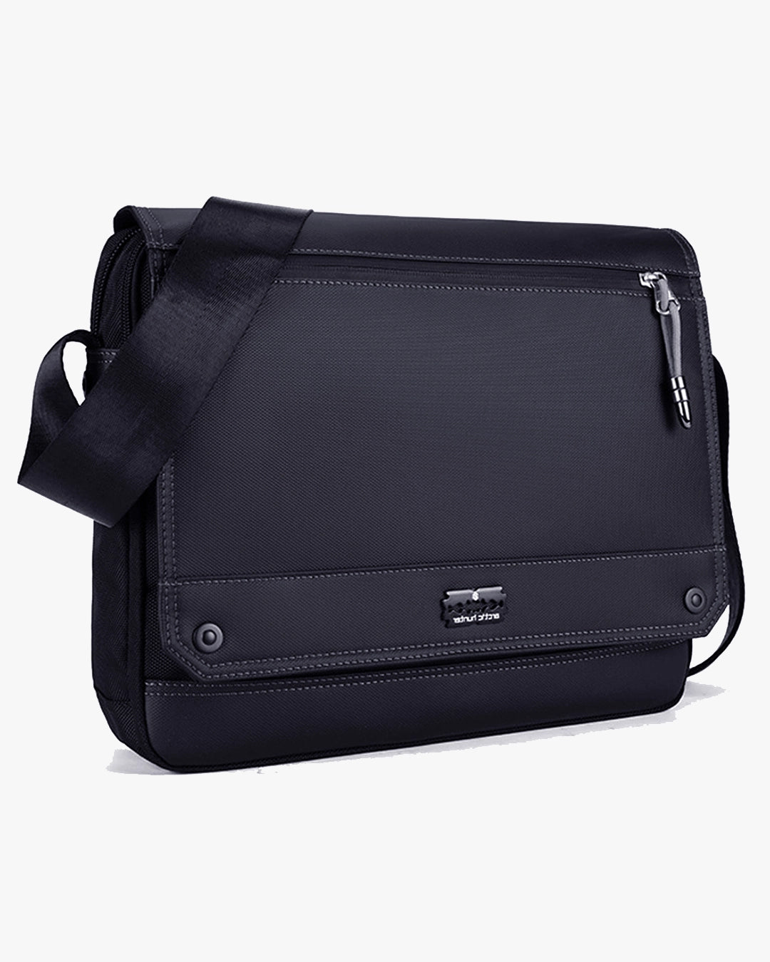 bolsa transversal executiva notebook 15.6 aspect levatte preta poliéster 1680d 3 compartimentos zíper ykk 0.9kg leve negócios trabalho reunião