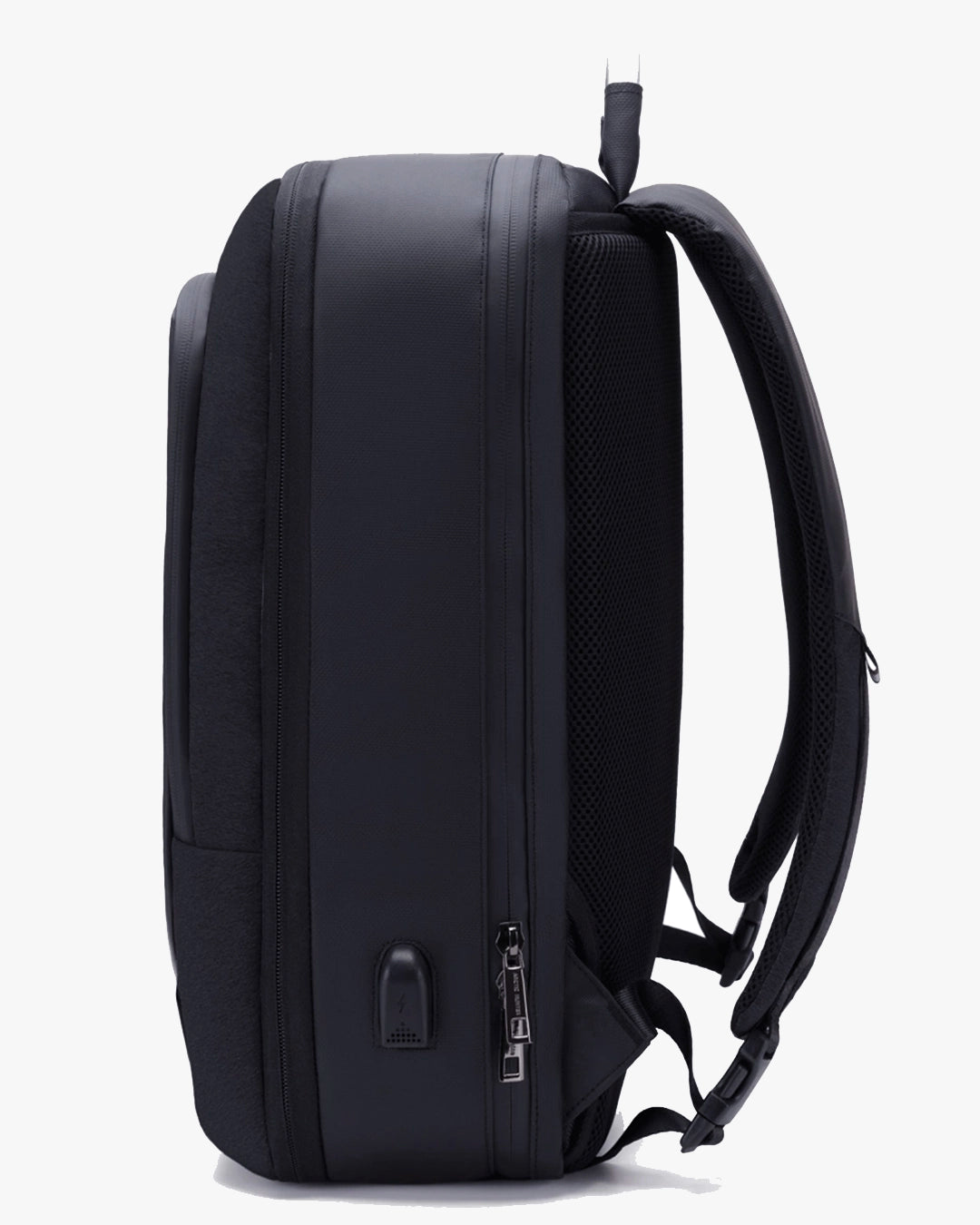 mochila garnier preta ângulo design executivo único 3 em 1 mochila mala shoulder bag sistema expansão inteligente viagem trabalho