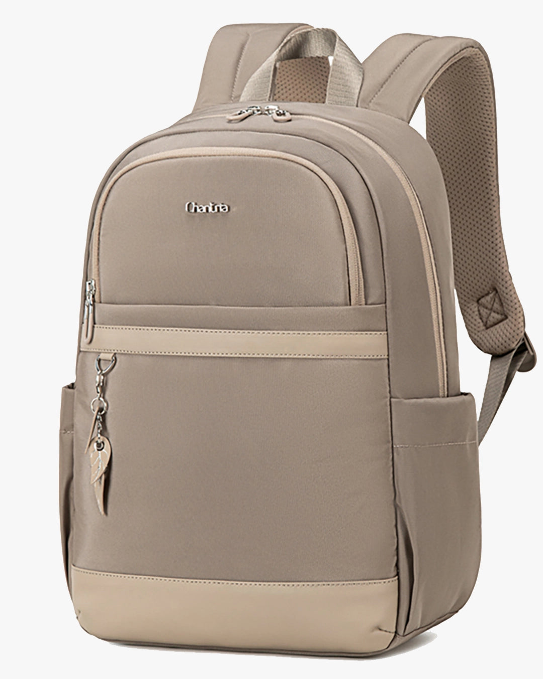 mochila feminina leve serena levatte rosa notebook 15.6 chaveiro flores 25 litros 0.7kg impermeável mochila trabalho faculdade elegante delicada