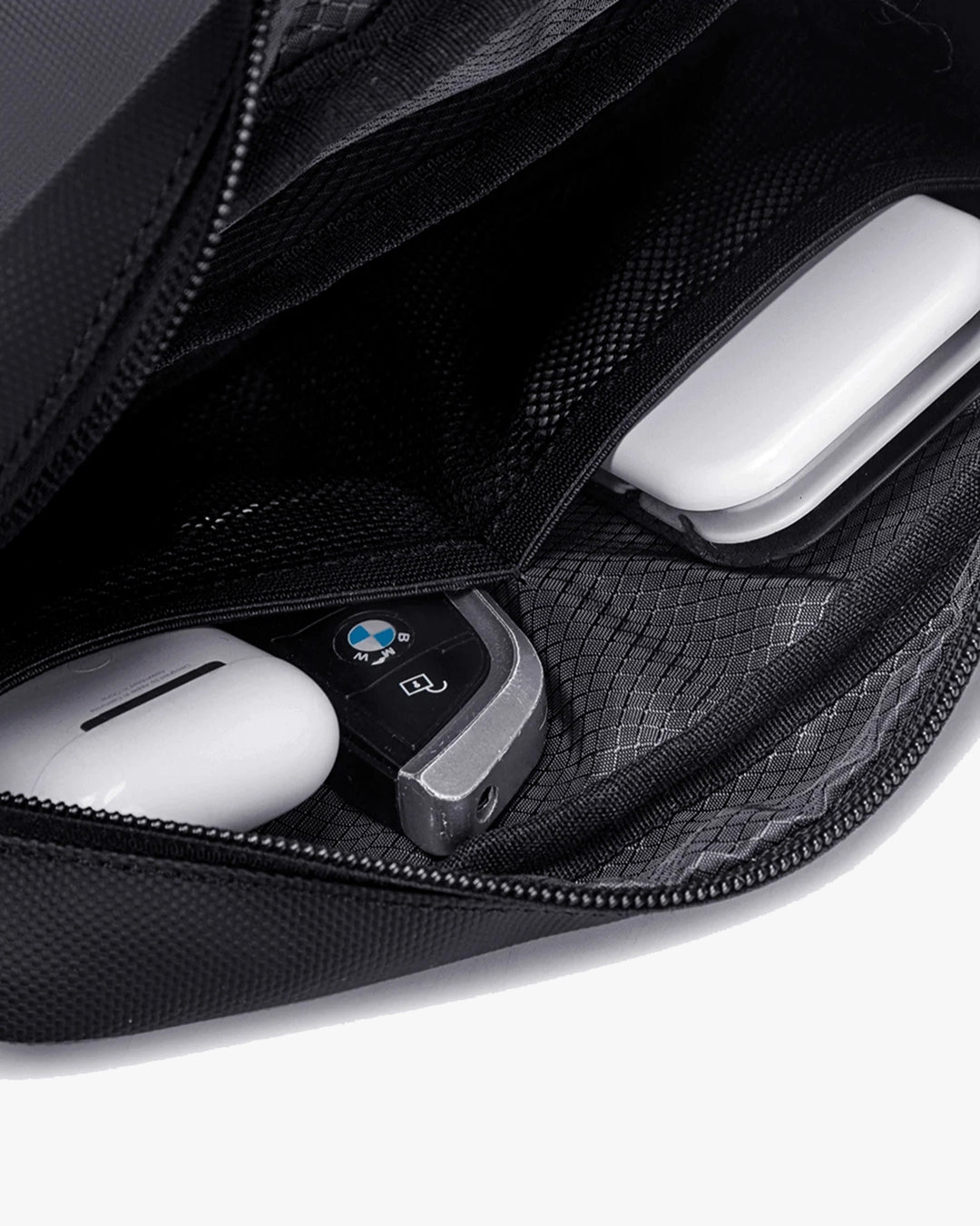 interior travel-t abertura ampla acesso total divisórias mesh produtos higiene perfume carregador cabo airpods relógio chaves organização real sem bagunça