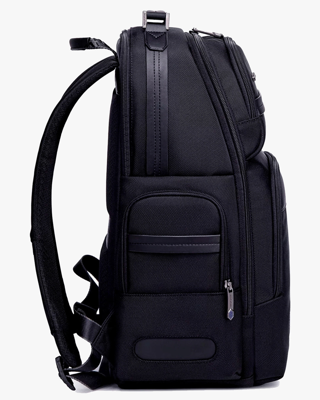 mochila harvey lateral preta 47x31x17cm 1.8kg estrutura reforçada material rígido beleza design clean masculina executiva corporativa elegante sofisticada durável