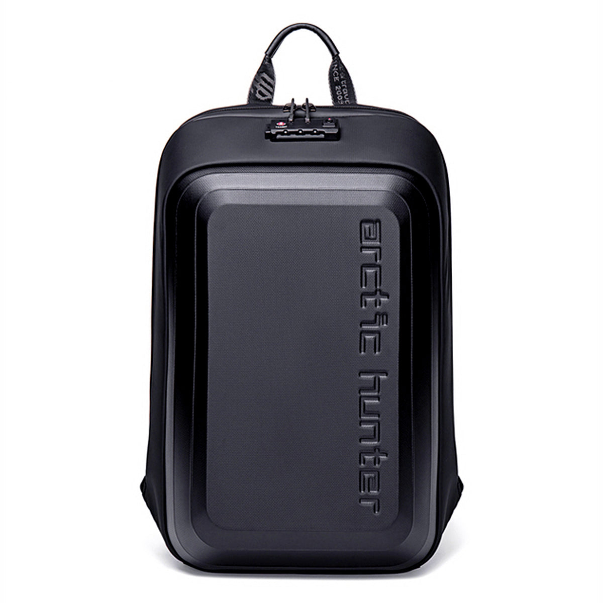 Mochila impermeável Arc Pro Hunter aberta com compartimento para notebook, garrafa e acessórios – Levatte