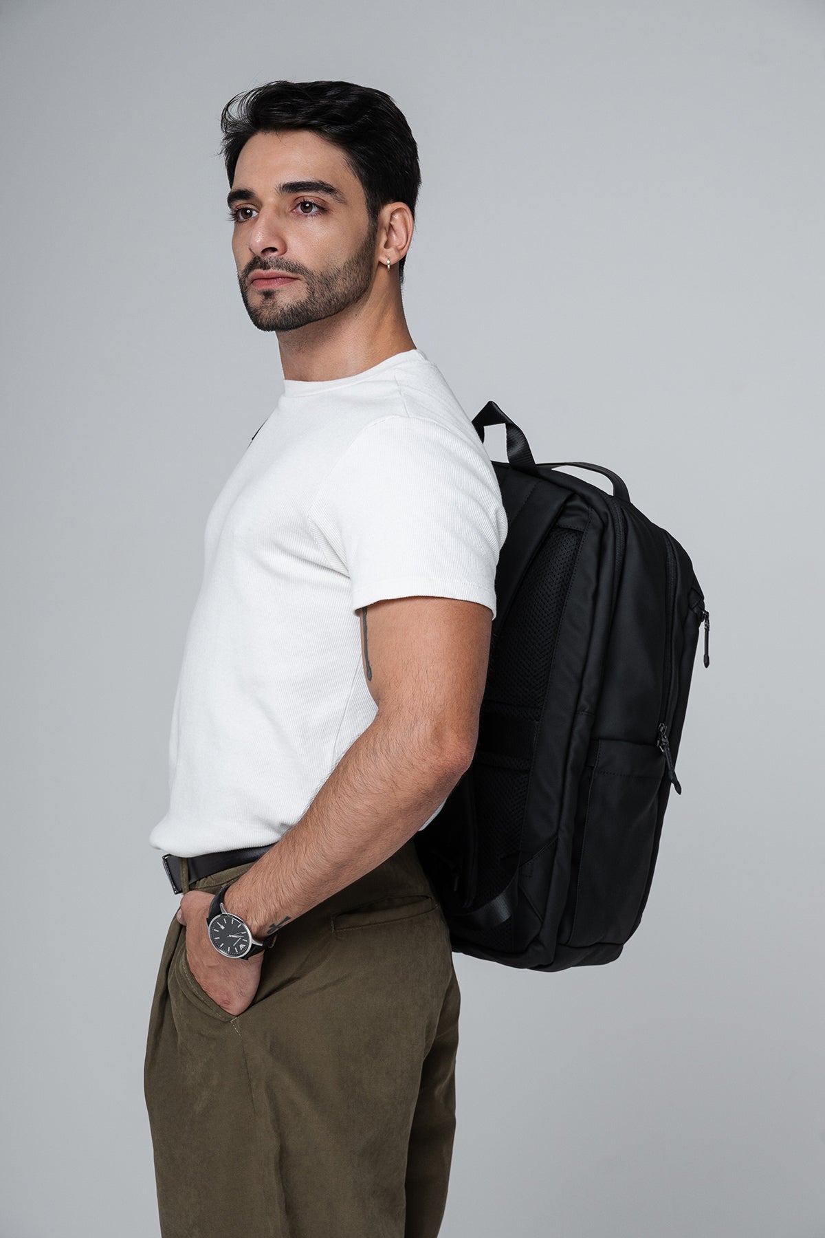 mochila compacter-x levatte lifestyle executivo masculino uso diário trabalho faculdade mochila premium resistente elegante bem construída melhor mochila mercado