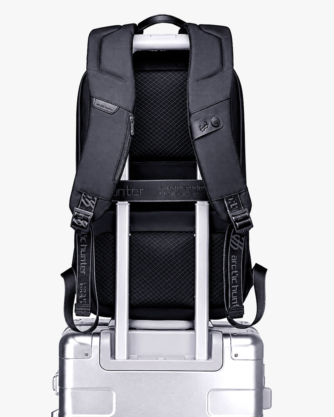 travelstrap passador traseiro pro hunter encaixe cabo mala rodinhas mãos livres estabilidade aeroporto terminal viagem negócios bagagem de mão aprovada