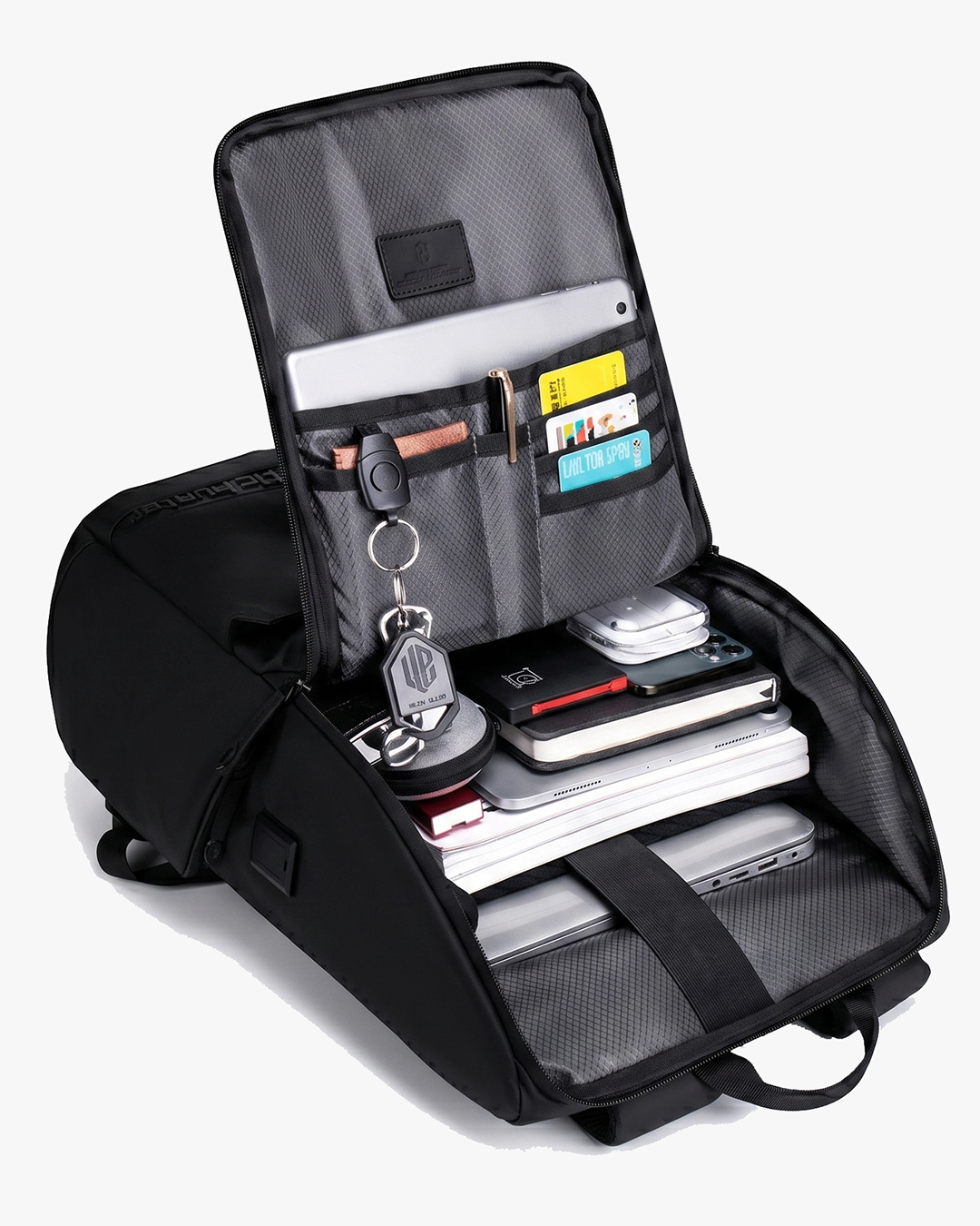 chaveiro integrado fixo mochila voyager chaves sempre mesmo lugar acessíveis nunca procurar fundo bolsa economiza tempo todo dia praticidade