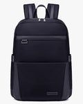 mochila executiva urbana slim notebook 15.6 axis levatte preta poliéster 1680D impermeável mochila trabalho corporativa masculina design clean minimalista