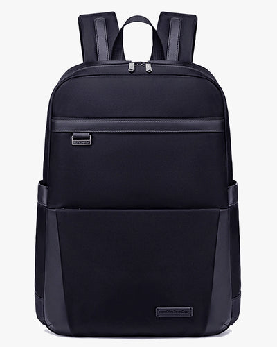 mochila executiva urbana slim notebook 15.6 axis levatte preta poliéster 1680D impermeável mochila trabalho corporativa masculina design clean minimalista