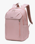 mochila feminina slim diva levatte rosa notebook 15.6 usb usb-c integrado 25 litros impermeável leve elegante trabalho faculdade mochila mulher moderna