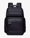 mochila executiva harvey levatte preta 37 litros 5 compartimentos poliéster 210d notebook 15.6 porta-óculos bolso alça design clean moderno bonita mercado masculina premium corporativa