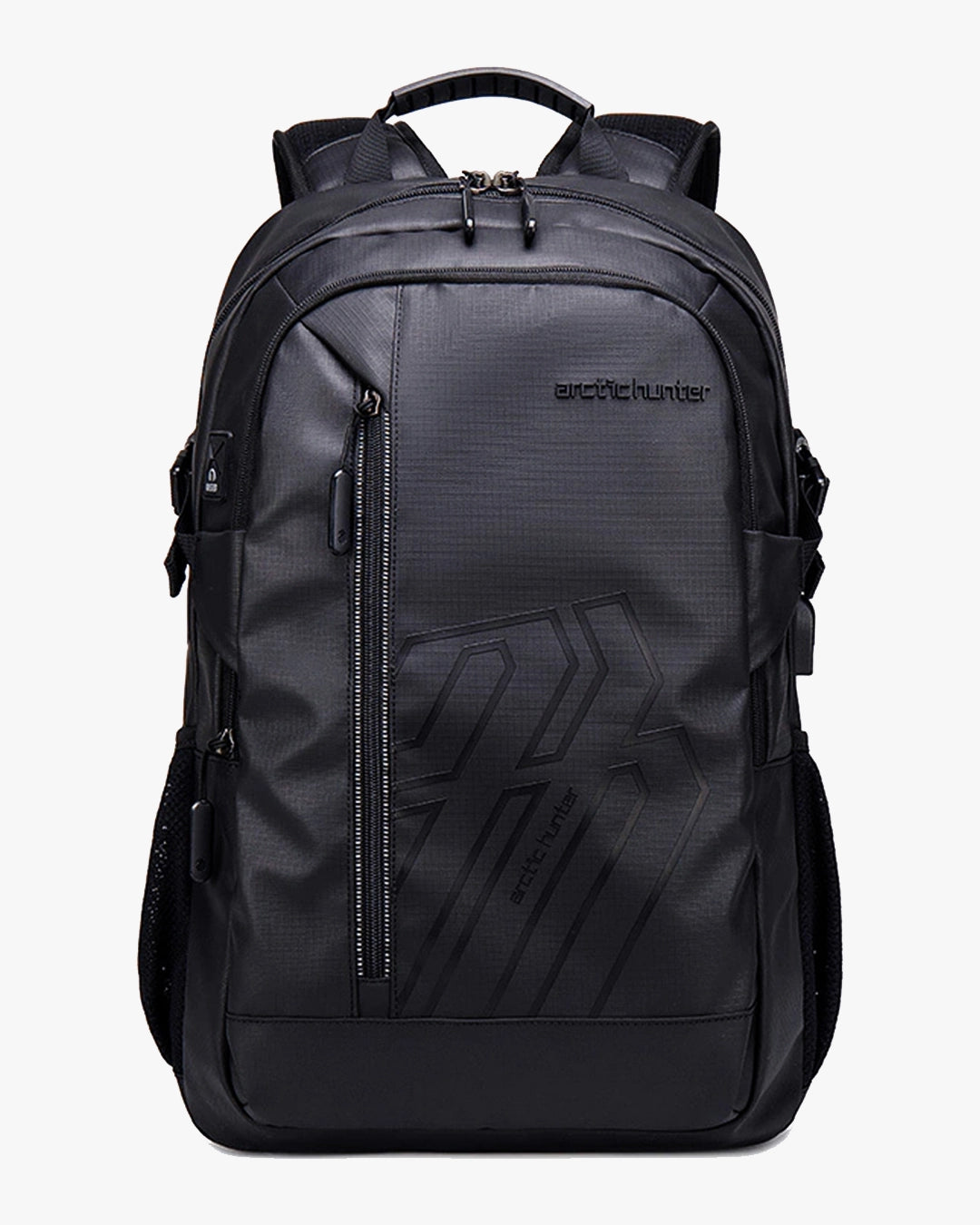 mochila executiva hybrid levatte preta 37 litros usb audioport antifurto airflow notebook 15.6 4 compartimentos trabalho viagem corporativa masculina