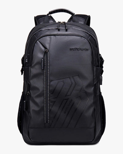 mochila executiva hybrid levatte preta 37 litros usb audioport antifurto airflow notebook 15.6 4 compartimentos trabalho viagem corporativa masculina