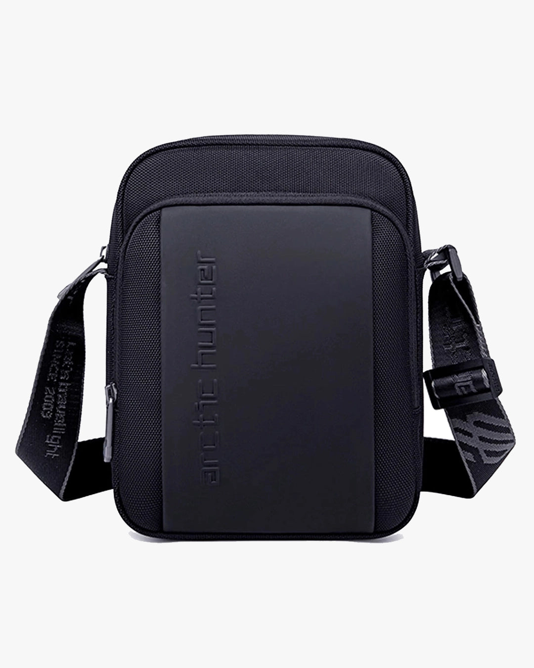 shoulder bag robusta raptor levatte preta poliéster 1680d fecho metálico buckle clip couro sintético bolsa transversal masculina premium urbana