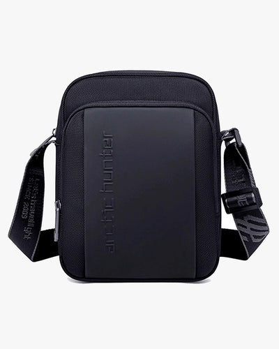 shoulder bag robusta raptor levatte preta poliéster 1680d fecho metálico buckle clip couro sintético bolsa transversal masculina premium urbana