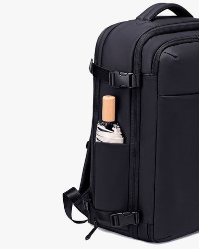 mochila air vacuum lateral expansível vácuo tecido à prova d'água zíper YKK mochila viagem executiva leve confortável resistente durável