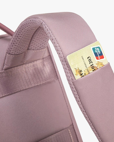 porta-cartão integrado alça ombro mochila ellena cartão transporte crachá acesso rápido catraca aeroporto mochila feminina prática