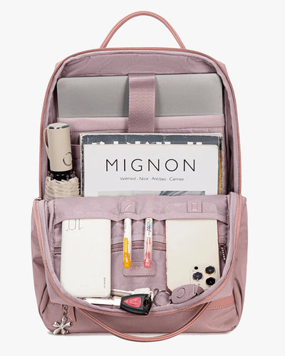 compartimento acolchoado notebook 15.6 tablet 12.1 mochila malena dedicados separados proteção eletrônicos mochila feminina executiva segura