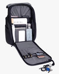 interior mochila versalles 2 compartimentos principais divisórias celular canetas acessórios chaveiro integrado organização inteligente cada item lugar certo zero bagunça