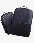 mochila compact-mac lateral preta 49x34x20cm 1.3kg armorweave poliéster 1680d impermeável anti-riscos estrutura robusta executiva masculina elegante