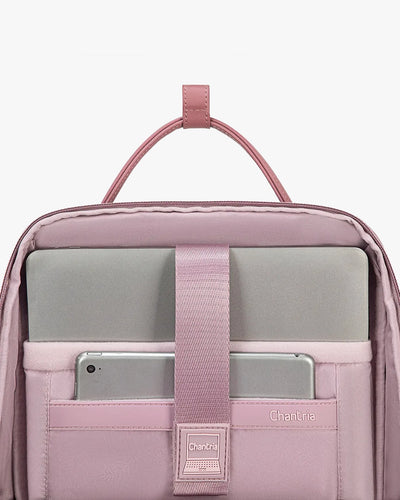 mochila ellena bege pasta executiva feminina 2 em 1 pérola couro notebook 15.6 mochila trabalho sofisticada levatte