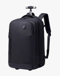 mochila de viagem com rodinhas executiva route one levatte 17.3 polegadas mochila 3 em 1 mala de rodinhas preta mochila profissional trabalho viagem negócios