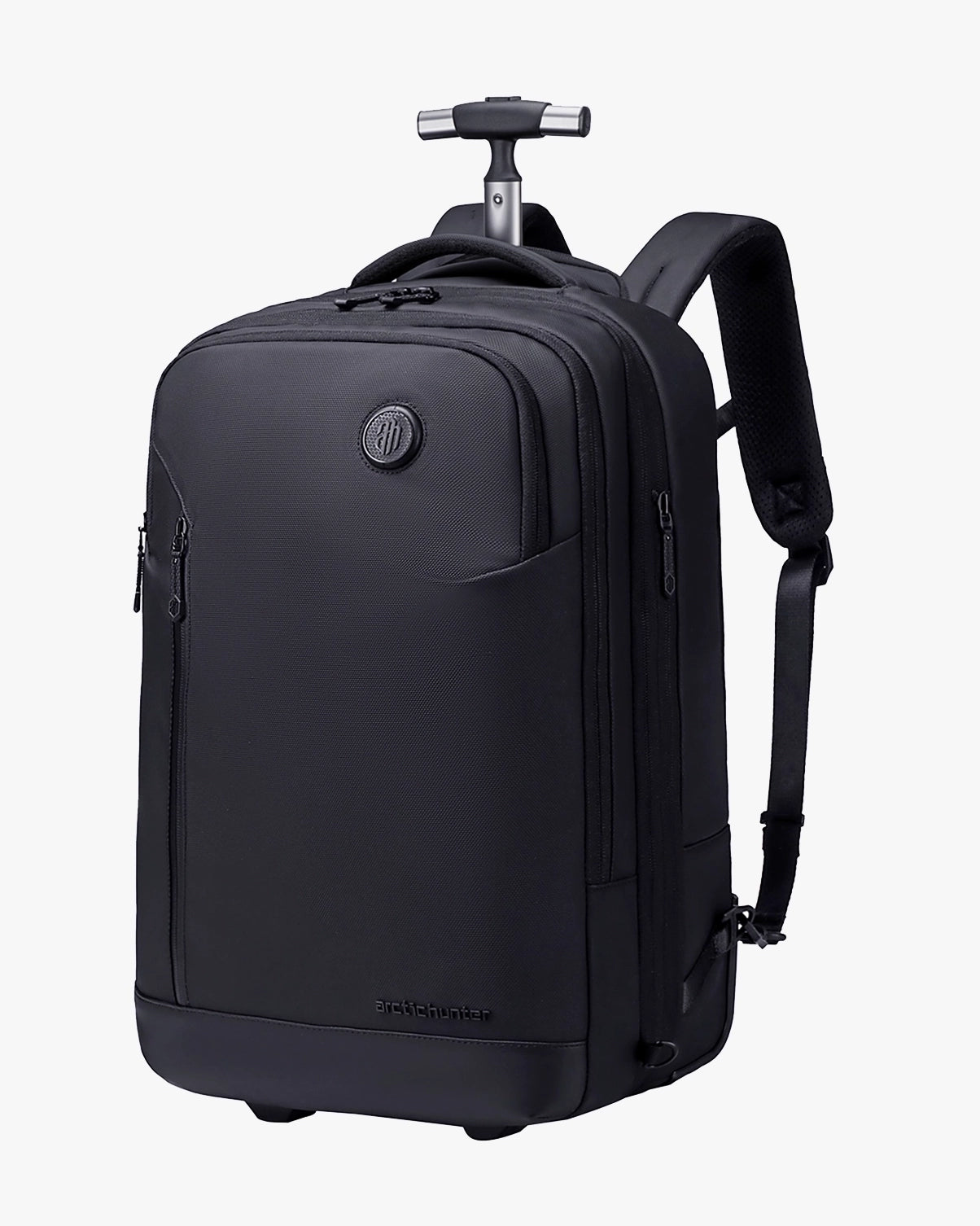 mochila de viagem com rodinhas executiva route one levatte 17.3 polegadas mochila 3 em 1 mala de rodinhas preta mochila profissional trabalho viagem negócios