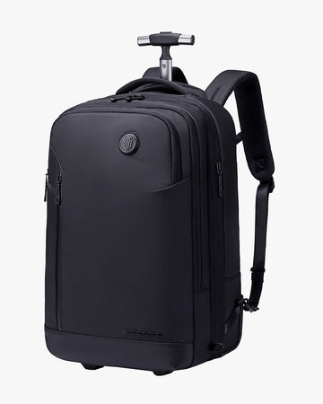 mochila de viagem com rodinhas executiva route one levatte 17.3 polegadas mochila 3 em 1 mala de rodinhas preta mochila profissional trabalho viagem negócios