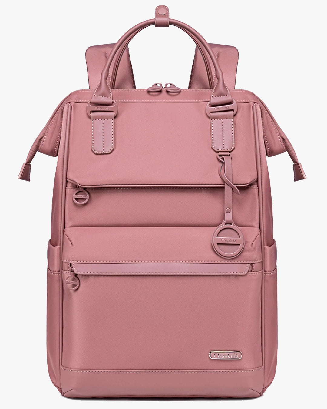 mochila feminina 2 em 1 zafira levatte rosa notebook 15.6 abertura 180 graus bolsa mão executiva trabalho faculdade versátil elegante mochila estruturada moderna feminina