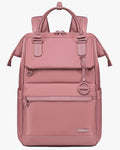 mochila feminina 2 em 1 zafira levatte rosa notebook 15.6 abertura 180 graus bolsa mão executiva trabalho faculdade versátil elegante mochila estruturada moderna feminina