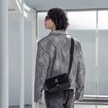 shoulder bag transversal impermeável vector levatte preta bolsa masculina crossbody bolsa tiracolo urbana minimalista sofisticada bolsa trabalho dia a dia bolsa ombro homem moderno