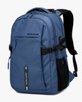 mochila essential azul executiva slim notebook 15.6 35 litros usb 4 compartimentos poliéster 1680d levatte trabalho faculdade