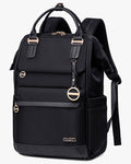 mochila feminina 2 em 1 zafira levatte rosa notebook 15.6 abertura 180 graus bolsa mão executiva trabalho faculdade versátil elegante