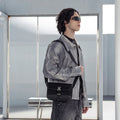 shoulder bag transversal impermeável vector levatte preta bolsa masculina crossbody bolsa tiracolo urbana minimalista sofisticada bolsa trabalho dia a dia bolsa ombro homem moderno