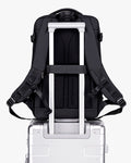 mochila air vacuum uso viagem aeroporto executivo nômade digital business travel carry-on sem taxa bagagem despachada