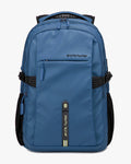 mochila essential azul executiva slim notebook 15.6 35 litros usb 4 compartimentos poliéster 1680d levatte trabalho faculdade