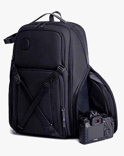 compartimento câmera dslr mirrorless mochila photographer x divisória acolchoada removível canon sony nikon fujifilm leica lumix sigma segura