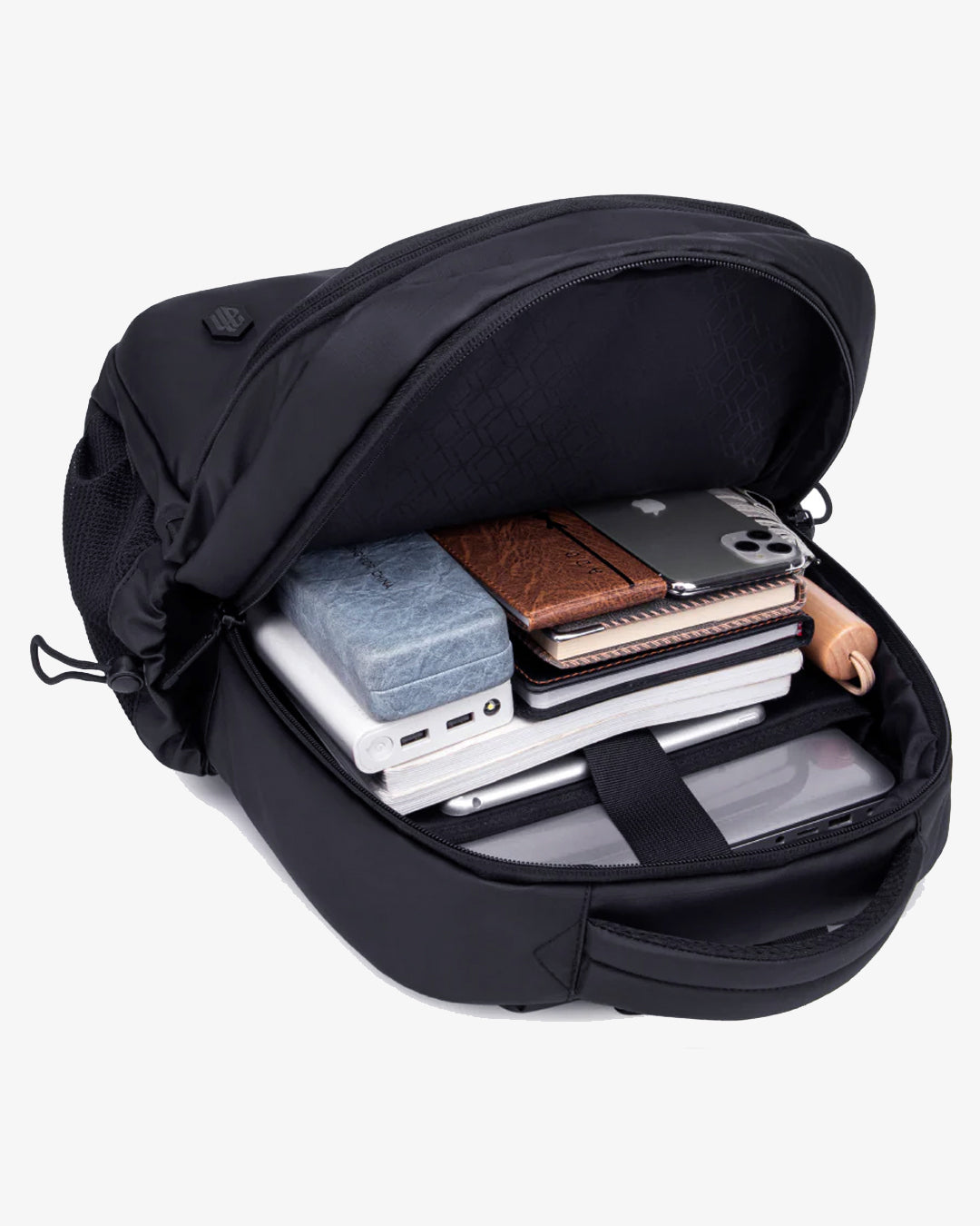interior mochila space 3 compartimentos divisórias celular canetas documentos chaveiro integrado organização completa mochila executiva tudo lugar certo