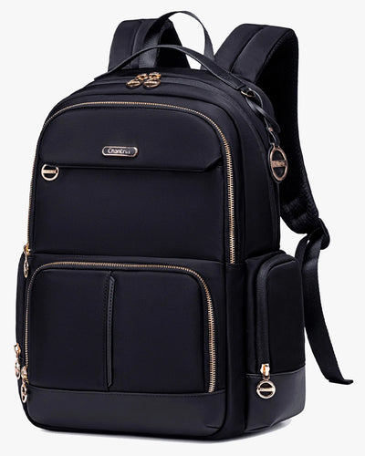 mochila ravena preta executiva feminina premium notebook 15.6 antifurto 30 litros neosoft touch anti-riscos elegante