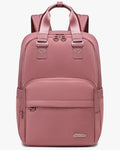 mochila feminina antifurto veneza levatte rosa nylon 1680d notebook 15.6 bolso secreto traseiro impermeável elegante mochila trabalho faculdade viagem leve