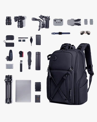 mochila photographer x ângulo design profissional 50 litros abertura 180 graus estilo mala mochila fotógrafo videomaker criador conteúdo