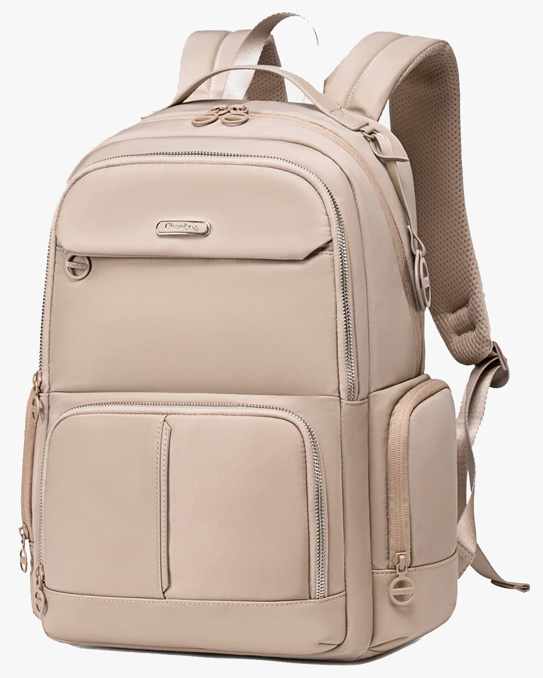 mochila ravena bege executiva feminina premium mochila trabalho faculdade viagem cor bege moderna sofisticada levatte