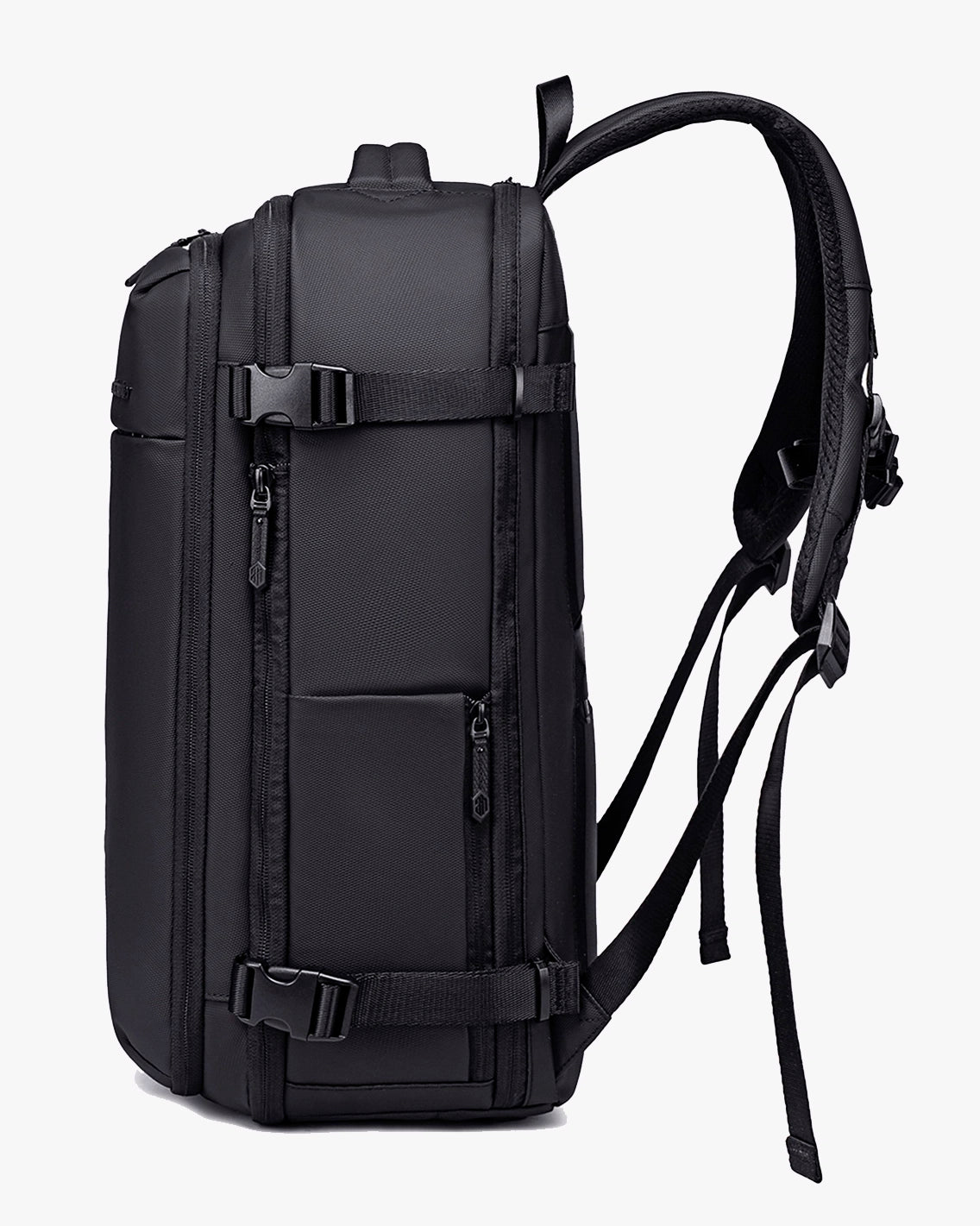 mochila air vacuum lateral expansível vácuo tecido à prova d'água zíper YKK mochila viagem executiva leve confortável resistente durável