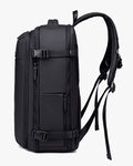 mochila air vacuum lateral expansível vácuo tecido à prova d'água zíper YKK mochila viagem executiva leve confortável resistente durável