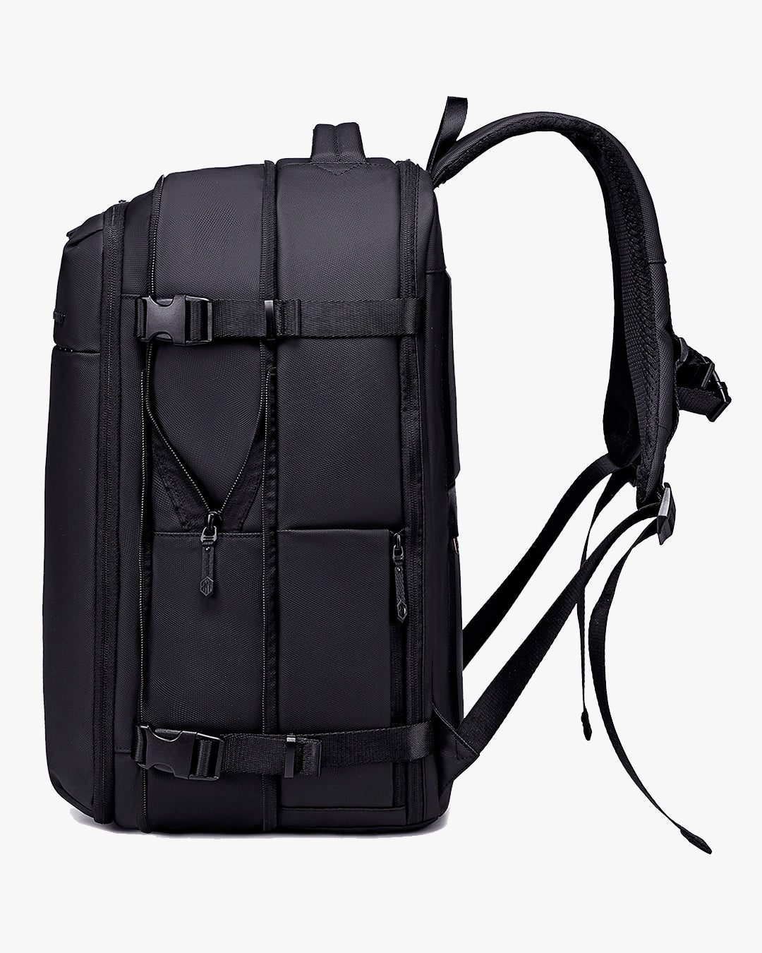 mochila air vacuum lateral expansível vácuo tecido à prova d'água zíper YKK mochila viagem executiva leve confortável resistente durável