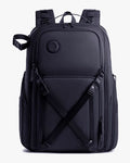 mochila fotográfica photographer x levatte preta 50 litros poliéster 1680d impermeável câmera dslr mirrorless lentes drone tripé notebook 17.3 usb fotógrafo profissional